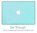 UESWILL Smooth Matte Hard Shell Case Cover Compatible with 2010-2017 Release MacBook Air 13 inch (Model A1466 / A1369) + Microfibre Cleaning Cloth, Green