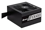 Ampi connettori e cavi lunghi Corsair CX450 alimentatore per computer 450 W ATX Nero