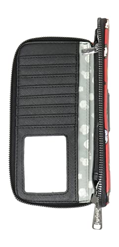 Loungefly Harry Potter Chibi Characters Maroon Allover Print Zip Around Wallet3