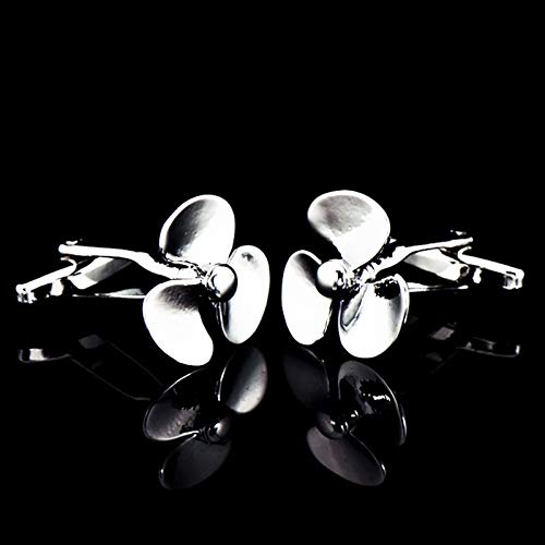 Mancuernillas plateadas estilo elegante para hombre miniatura 4