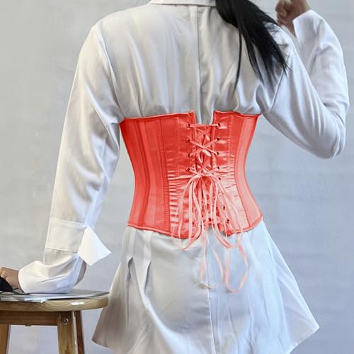 Corset bustier rouge taille M idéal pour sublimer une tenue de soirée moderne - 2