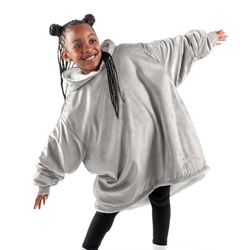 Image of Bare Home Wearable Blanket Hoodie - Soft Plush Sherpa - Warm and Cozy - Oversized Wearable Blanket