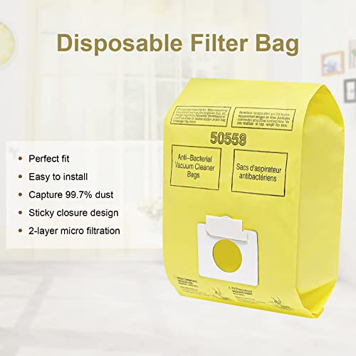 Image of Vacuum Bags for Kenmore Canister Type C /Q - 20 Pack Disposable Canister Vacuum Cleaner Dust Bags for Kenmore 50403 50555 50558 50557 50410 53291
