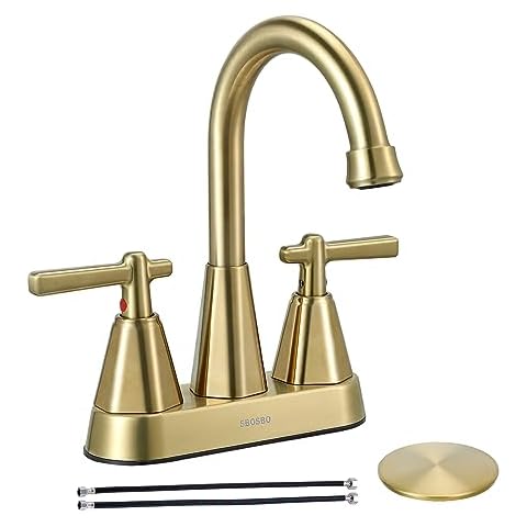 Sbosbo Brushed Gold Bathroom Sink Faucet Cover