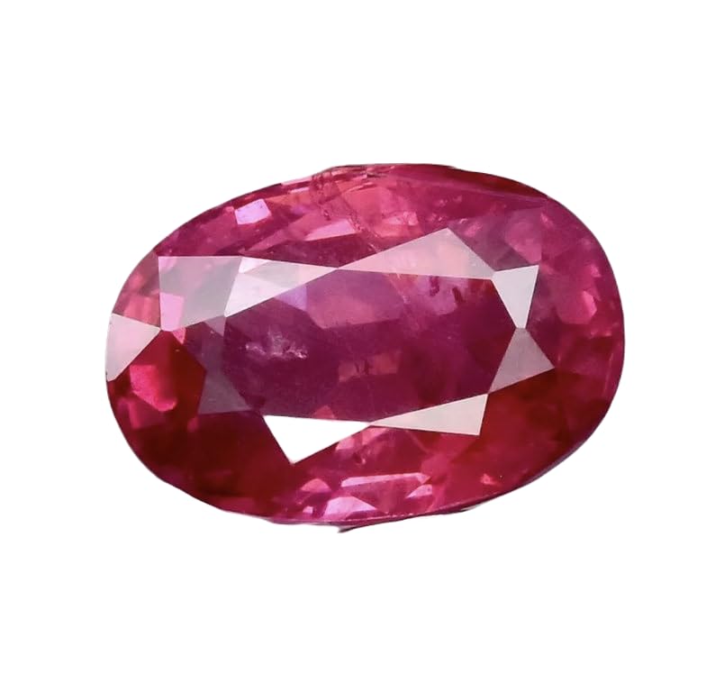 Rubis naturel de taille ovale pour remplacer ou créer une pierre de bague facilement