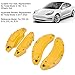 JOROBURO 4PCS Car Caliper Cover, Protector Cover Brake Caliper Cover Kit, Aluminium Alloy Disc Brake Caliper Guard Replacement Accessories for Model 3 18in 19 in Wheels Hub(Yellow)