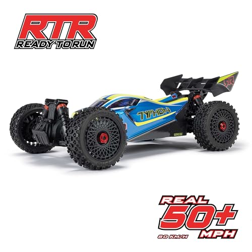 Image of ARRMA RC Car 1 /8 Typhon 4X4 223S BLX BRUSHLESS Buggy RTR (Battery and Charger Not Included) with DSC Blue /Yellow, ARA4306V4T4