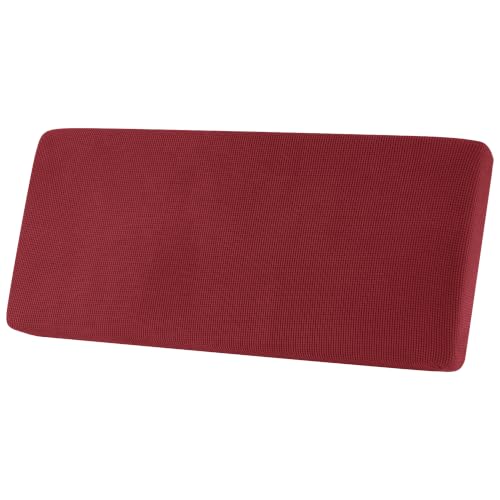 Hokway Couch Cushion Covers Christmas Wine Red Stretch Cushion Covers Sofa Seat Cushion Slipcover Cushion Protector(Wine, Large)
