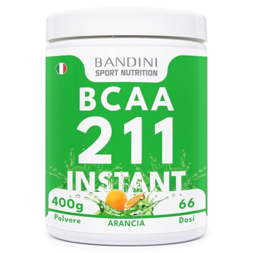 Bandini BCAA 2:1:1 400g Gusto Arancia, Integratore Palestra