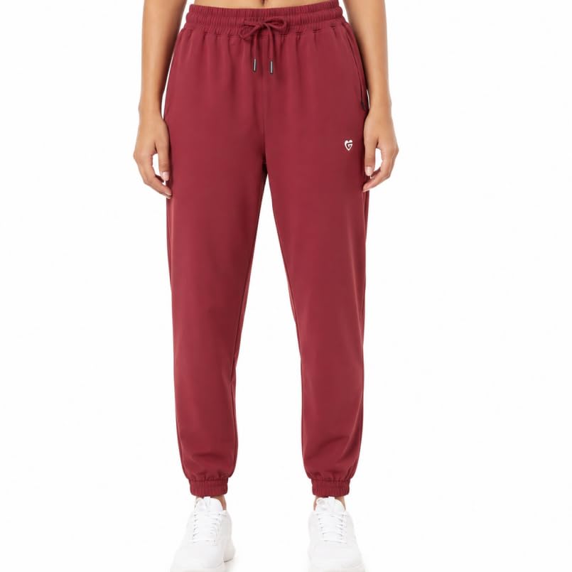 women all day joggers track pants | relaxed fit, soft & breathable, elastic waist with drawstring | moisture-wicking, durable with pockets |