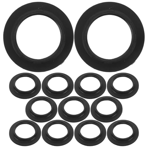 Alipis 50Pcs E12/E14 Lamp Shade Collar Retaining Rings Plastic Light Socket Adapter Rings Black 32/33Mm Inner Diameter Lamp Reducer Fittings for Ceiling Lights and Lampshades