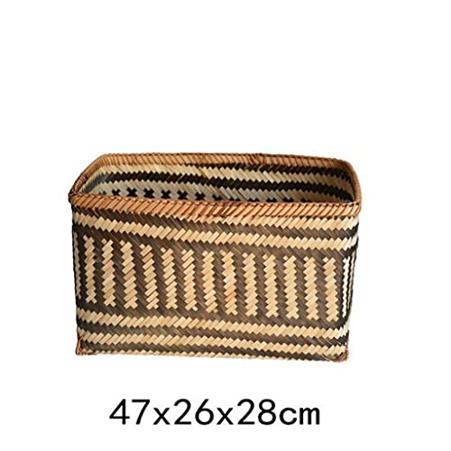 Walnuta Storage Baskets Flower Pot African Element Toy Sundries Storage Bucket Organizer Laundry Basket Home Decor (Color : A-47X26X28Cm) #TOP5