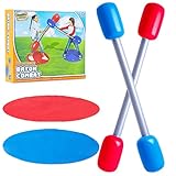 HORAS DE DIVERSIÓN --- Nuestros juegos de jardín para niños y adultos son perfectos para el uso al aire libre y son fáciles de inflar. Son ideales para jugar en el jardín, para fiestas en la piscina o para las vacaciones en la playa. Prepárese para la batalla y para horas de diversión con toda su familia este verano.