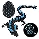 SPERMUOY 3D Drache im Ei,3D Gedruckter Drache mit Drachenei Beweglicher Drache & 3D-gedrucktes Ei Drachen Spielzeug für Zuhause, Wohnzimmer, Kinder, Lotus