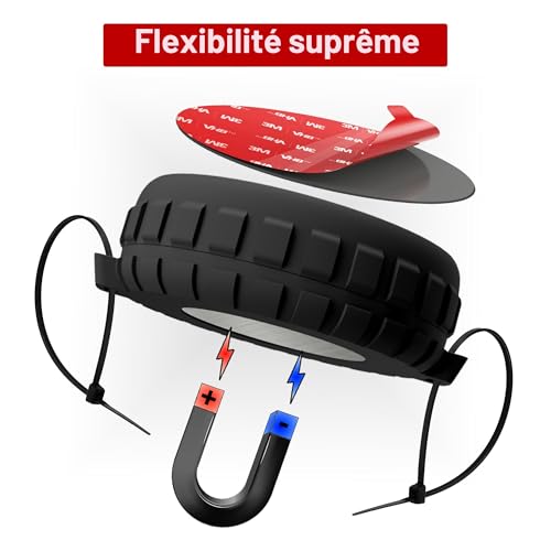 Étui AirTag avec aimant et collier de serrage SUPRÊME étanche - 7