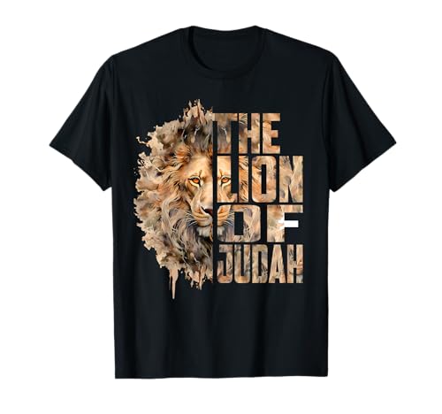 Lion of Judah Jesus Christian Faith Men Women Gift T-Shirt
