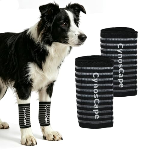 Image of Dog Leg Brace - Front & Rear Leg Support with Compression Wrap for Canine Joint Stability