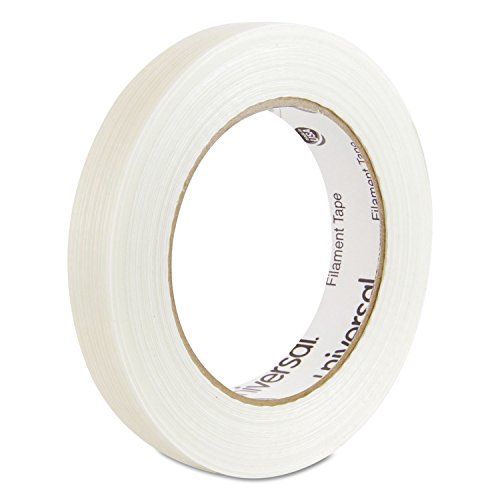 Universal 30018 110# Utility Grade Filament Tape, 18mm x 54.8m, 3-Inch Core, Clear