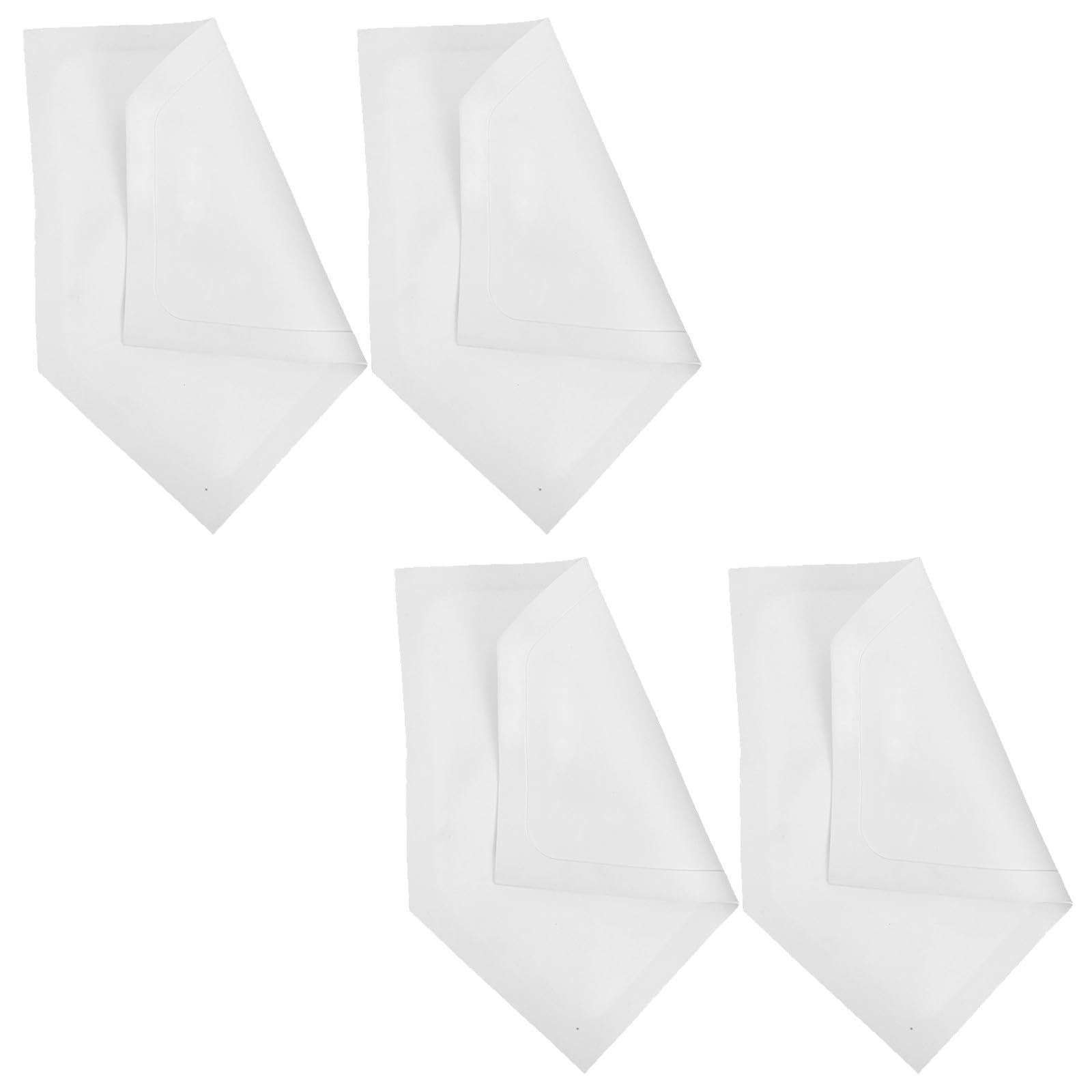 4 Piezas Placa Triangular de Béisbol TPE de Color Claro para