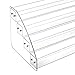 Clear Acrylic Business Card Holder Display Stand, Desktop Dispenser Card Case Display Shelf for Photocard, Stationerry, Home, 4 Tier