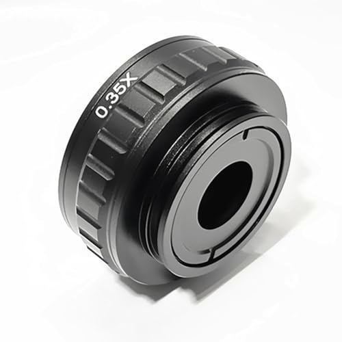 Objectif CCD 0,35X adaptateur monture C microscope trinoculaire interface 38mm - 4