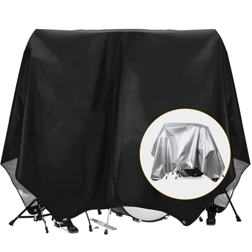 Gasadar Drum Set Dust Cover Water-Resistant Dustproof Protective Cover for Most Drum Frames and Kits...