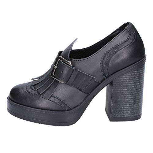 BOLLICINE Mocasines Mujer Cuero Gris 36 EU
