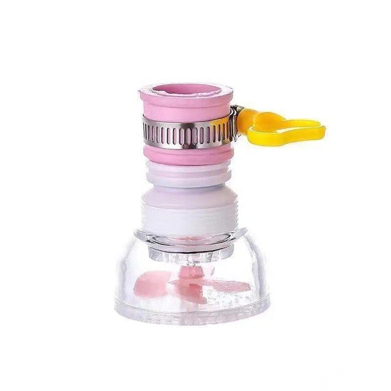 XML Kitchen Tap Extension Flexible Anti Splash Water Saving Movable Sink Faucet Expandable Water Tap Filter Shower Head Rotatable Nozzle Adapter Tap Extender for Kitchen Sink Tap Pack of 1, Plastic-image-16