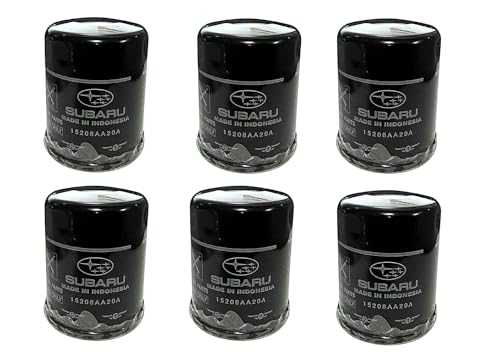 SUBARU 4 CYLINDER OIL FILTER 6 PACK FOR THE 11 AND UP FORESTER AND IMPREZA AND 13 AND UP OUTBACK AND LEGACY