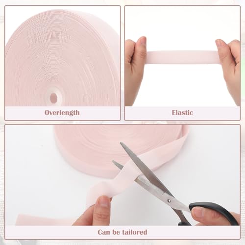 Image of SmoothNovelty 32.8 Yards Ballet Elastic Pointe Shoe Satin Roll Stretch Ribbon Minimalist Ballet Strap for Women Accessories