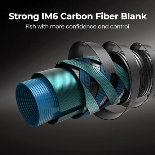 Image of Piscifun Torrent Lite Fishing Rod, IM6 Graphite Spinning & Casting Rod | Extra Backup Tip Section, Lightweight & Sensitive Rod, 2-Piece Design, Extended Ferrule, Zirconium Oxide Guides
