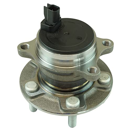 Image of TRQ Rear Left and Right Wheel Bearing and Hub Assembly Set 2 Piece Compatible with 13-18 Ford Focus SE Without Active Park Assist 13-18 Focus ST S Titanium 17-18 SEL