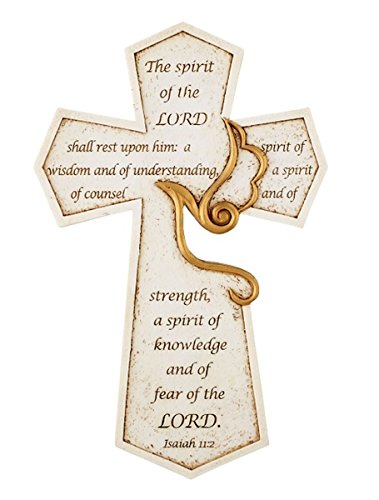 Confirmation Wall Cross The Spirit of The Lord Holy Spirit Wall Cross, 8 1/2 Inch
