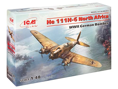 ICM 48265 - He 111H-6 North Africa, WWII German Bomber - Scale 1:48