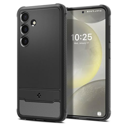 Spigen Rugged Armor designed for Samsung Galaxy S24 case cover (2024) - Matte Black