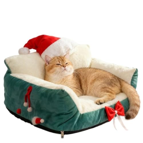 AOPIPI �N���X�}�X�L�p�x�b�h �~�p�ۉ��A�����E�[�����p�x�b�h�A�ӂ�ӂ�h���A���K�ȃy�b�g�p�\�t�@�A���O���\�Ȑ􂦂�}�b�g�A�y�b�g�ւ̑��蕨 (�O���[��,50*35*25cm)