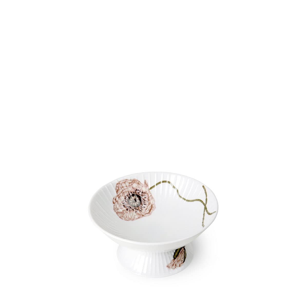 Bol en porcelaine Kähler Design Hammershøi Poppy avec délicats coquelicots aquarelle 16x8 cm