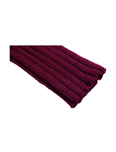 Image of uxcell Women's Knitted Design Solid Warm Thick Knee High Length Ribbed Leg Warmers