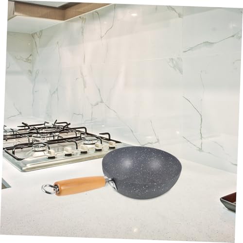 Wok pequeño antiadherente para cocinar en mármol miniatura 6