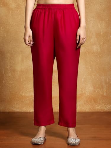 Image of Varanga Women-Gota Detailed Ethnic Floral Printed Kaftan & Trouser