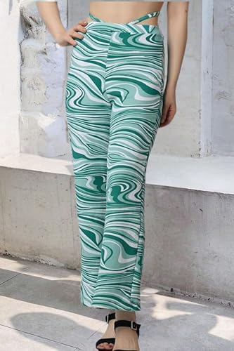 Image of POPWINGS Formal Casual Solid Trousers for Women || Work Trousers for Women || Pull On Trousers for Women || High Waist Women Trousers for Summer