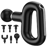 Youmay リカバリーガン マッスルガン トータルボディケア ボディケア ハンディ リリース器 電動ドリルとリカバリーボール 3段階強力振動 多機能 充電式 8時間連続動作可能 静音 コードレス 軽量 携帯便利 操作簡単 運動前後使用可 ギフト プレゼント 御祝 父の日 敬老の日 日本語取扱説明書付き（ブラック）