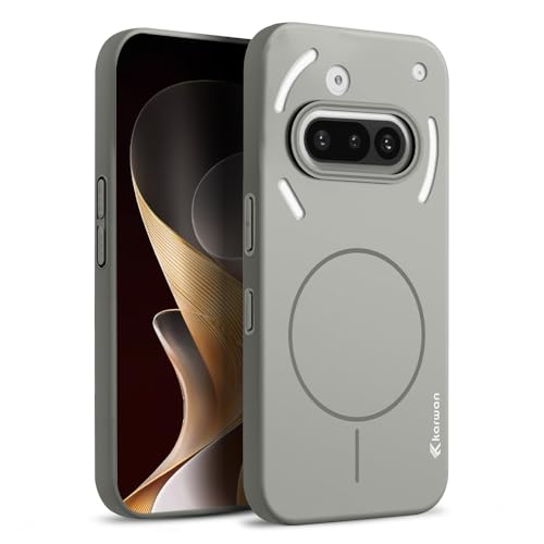 Image of KARWAN️Magnetic Ultra Slim-Fit Back Case Cover for Nothing 3A |Hard PC Case Cover| Ultra-Thin & Light Weight with [Ultra Premium Feel] Case for Nothing 3A(6.7 inch)(Grey)
