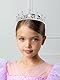 IYOU Sparkly Strass Krone Silber Kristall Prinzessin Tiara Braut Hochzeit Kopfstück Erstkommunion Haarschmuck für Mädchen