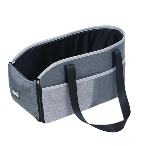 Seggiolino per cani con console centrale per cani di piccola taglia, Seggiolino auto per cani con console centrale,Sedile console centrale per tutte le stagioni per cani e gatti | Borse da viaggio per