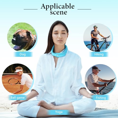Image of Geyoga Cooling Neck Wraps Cooling Scarf Wrap Bandanas for Summer Women Men Walking Riding Outdoor