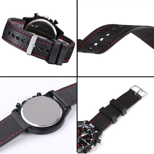 Relógio Masculino Esporte Fino Com Pulseira De Borracha Esportivo Analógico De Pulso Sport (Preto e