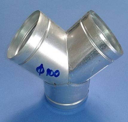 Raccordo a Y diam.100 mm.Distributore per Aria Calda, Fredda e Ventilazione