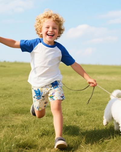 Image of SURF CUZ Surfcuz Little Boys Swim Trunks UPF 50+ Toddler Beach Shorts Swimsuit Kids Quick Dry Swimwear