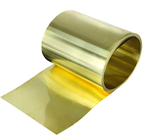 Feuille de laiton H62 mince 230x0,3mm pour découpe et emboutissage
